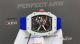 swiss clone RM67-02 Alexis Pinturault White Case Blue Strap Watch (3)_th.jpg